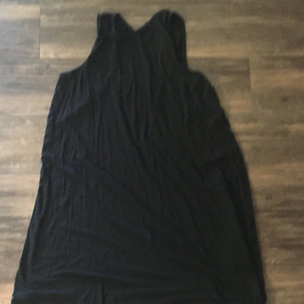 Black Tunic/Dress With Back Cutout